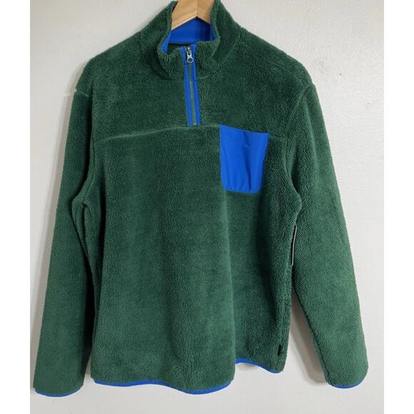 Crayola Jackets & Blazers - Crayola x Kohl's Sherpa Fleece 1/4 Zip Adult Medium Pullover Sweater Jacket NEW